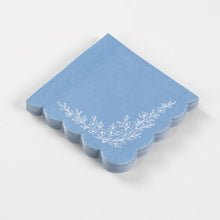 Gatherings by Curated Paperie - Floral Elegance Blue Beverage Napkins