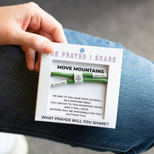 The Prayer I Share - MOVE MOUNTAINS Bracelet, Christian Cord Bracelet
