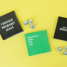 Chez Gagné - Irish Exit In 3,2,1... - Funny Cocktail Napkins