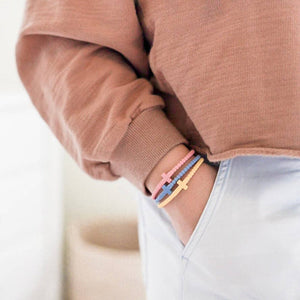 Ryan & Rose - Jesus Bracelets (silicone cross bracelets): Confetti (5 pack) / Small