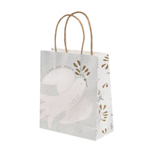 Talking Tables USA - Mistletoe White Christmas Paper Gift Bag - 8 Pack
