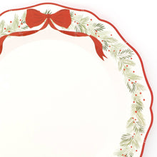 Gatherings by Curated Paperie - Elegant Holiday Wreath Dinner Plates