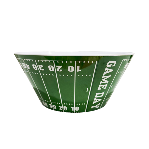 Sprinkles & Confetti Party Supplies - Football Reusable Snack Chip Bowl | Superbowl Party Decor