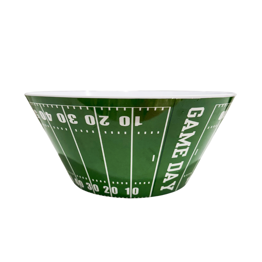 Sprinkles & Confetti Party Supplies - Football Reusable Snack Chip Bowl | Superbowl Party Decor