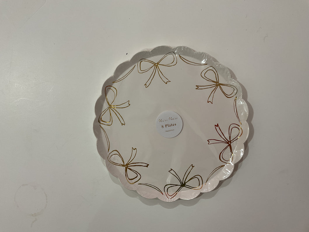 Meri Meri Gold Bow Side Plates