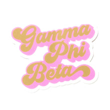 Over The Moon Greek - Sorority RETRO Script Decal Sticker: Alpha Chi Omega