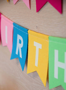 Party Partners - Happy Birthday Felt Banner