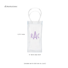 HOPE & JOY - Wine Bag, Reusable Clear Plastic Wine Bag, Wine Gift Basket