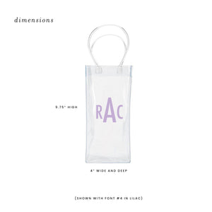 HOPE & JOY - Wine Bag, Reusable Clear Plastic Wine Bag, Wine Gift Basket