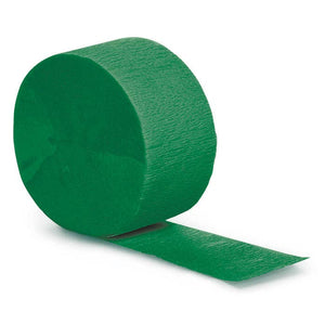 Bulk Party Decor - Bulk Emerald Green Crepe Streamer 81 ft (12 per Case)