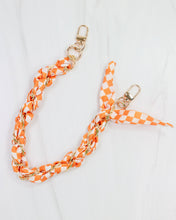 Caroline Hill - Serafina Scarf Purse Chain Orange Check: Default