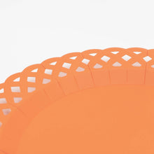 Gatherings by Curated Paperie - Orange Basketweave Dinner Plates