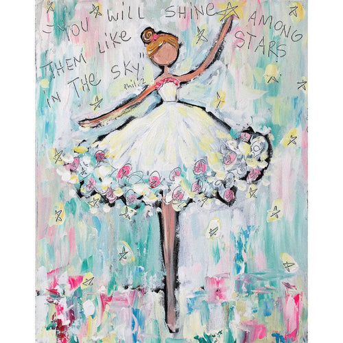 Tricia Robinson Art - Ballerina and Stars Print: 8
