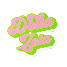 Over The Moon Greek - Sorority RETRO Script Decal Sticker: Alpha Gamma Delta