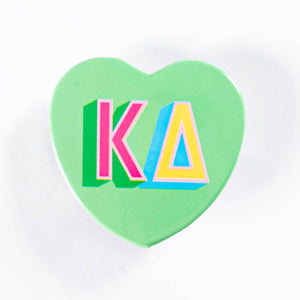 Swag - Heart Buttons: Alpha omicron pi