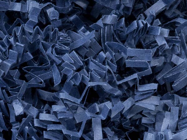 Crinkle Cut Paper Shred Small Packs: Navy Blue / 1 Pack / 2 oz Bag