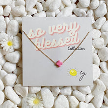 Ellison+Young - So Very Blessed Cross Necklace – Waterproof Gold Chain: Blue