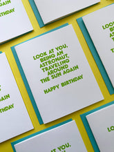 Richie Designs - ASTRONAUT BIRTHDAY TRAVELING AROUND THE SUN
