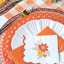Gatherings by Curated Paperie - Orange Basketweave Dinner Plates