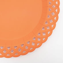 Gatherings by Curated Paperie - Orange Basketweave Dinner Plates