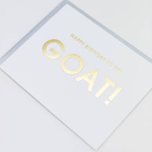 Chez Gagné - Happy Birthday to the GOAT - Birthday - Letterpress Card