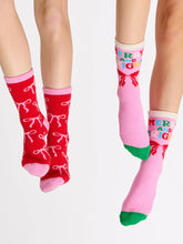 Shiraleah - BOW SOCKS,RED