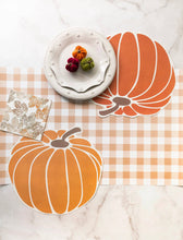 Gatherings by Curated Paperie - Orange Gingham Paper Table Runner