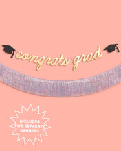 xo, Fetti - Congrats Grad Banner - two piece graduation banner