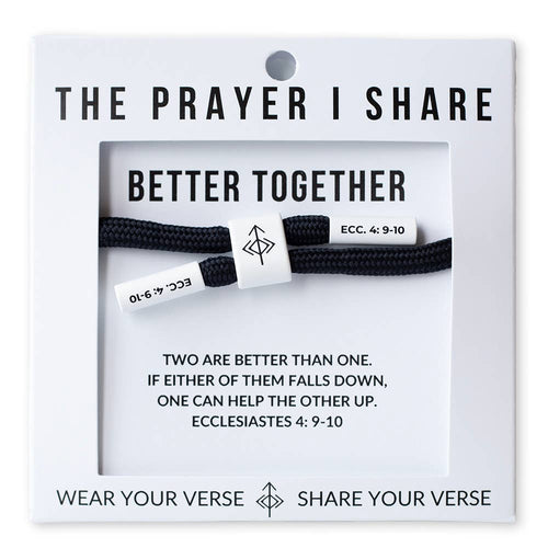 The Prayer I Share - BETTER TOGETHER Bracelet, Christian Cord Bracelet