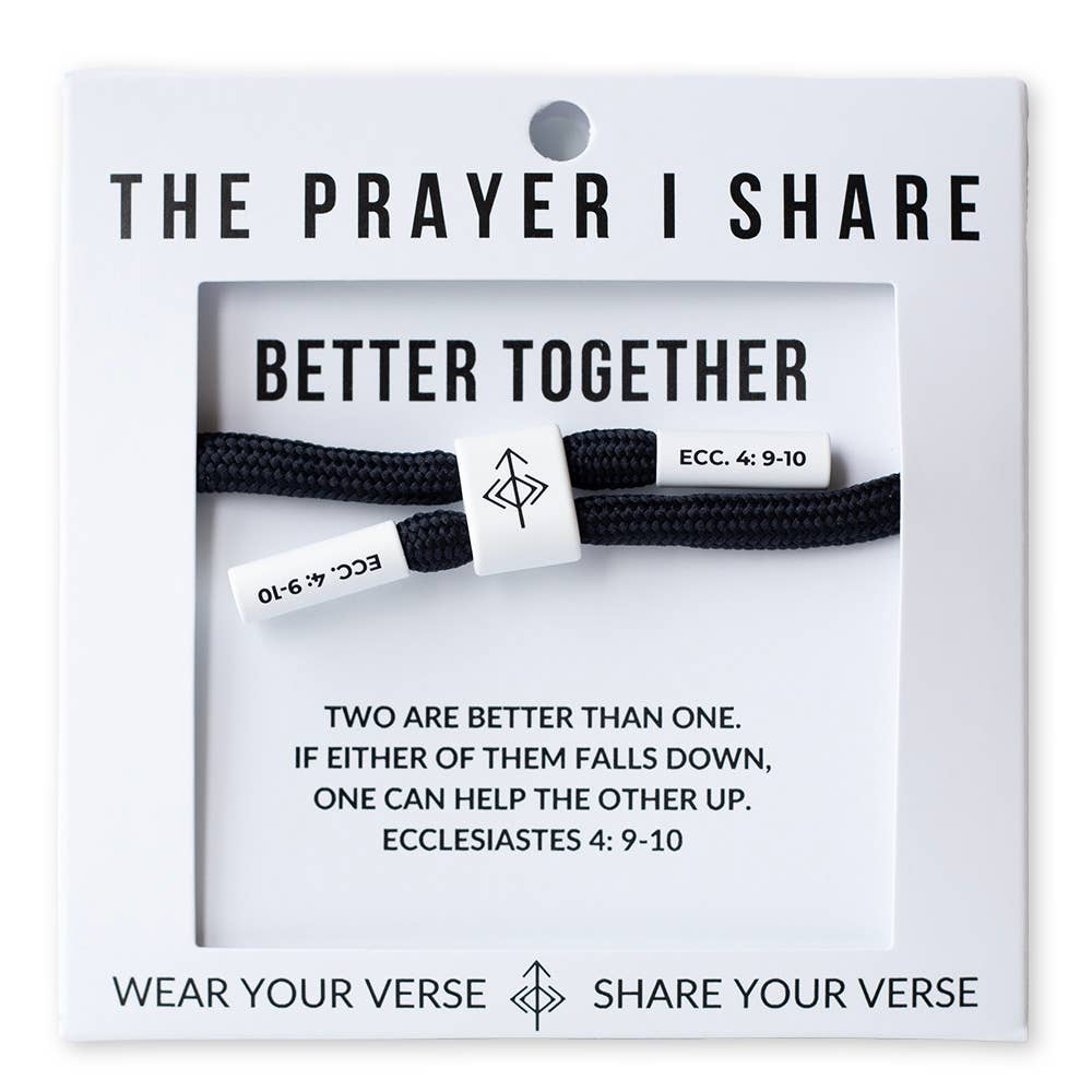 The Prayer I Share - BETTER TOGETHER Bracelet, Christian Cord Bracelet