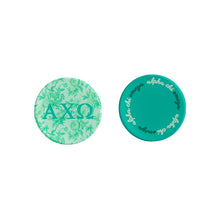 Over The Moon Greek - Sorority Reversible Sided Acrylic Floral Coaster: Pi Beta Phi