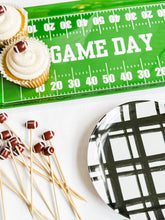 Sprinkles & Confetti Party Supplies - Green Football GameDay Melamine Tray for Appetizers & Tailgate Parties