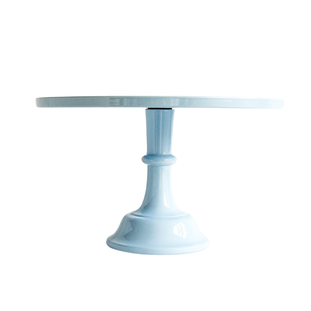 Sprinkles & Confetti Party Supplies - Light Blue Melamine Pedestal Cake Stand | NEW