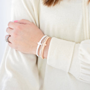 Ryan & Rose - Jesus Bracelets (silicone cross bracelets): Confetti (5 pack) / Small