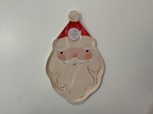 Meri Meri Jolly Christmas Santa plates