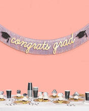 xo, Fetti - Congrats Grad Banner - two piece graduation banner