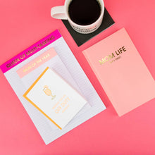 Chez Gagné - Queen of Multi-Tasking - Large Memo Lined Notepad - Bright Pink - 65 perforated pages - 10x8