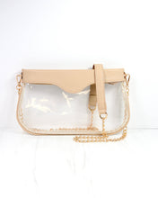 Caroline Hill - Madi Clear Crossbody NUDE: Default