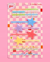 xo, Fetti - Fun Novelty Birthday Candles | 14 pc glitter star set