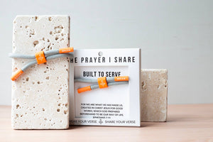 The Prayer I Share - BUILT TO SERVE Christian Cord Bracelet | Athletes - Military