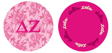 Over The Moon Greek - Sorority Reversible Sided Acrylic Floral Coaster: Phi Mu