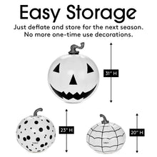 FUNBOY - Light Up Inflatable Halloween Pumpkin Decorations - 3 Pack