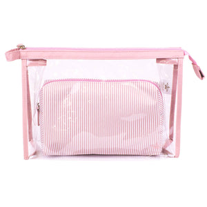 The Royal Standard - Mia Cosmetic Set   Pink   12x8.25x3.5   Set of 2