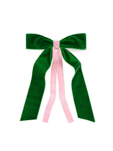 Shiraleah - TWO-TONE VELVET BOW CLIP: RED