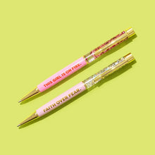 Taylor Elliott Designs - *ON SALE* Pen - "This Girl is on Fire" -Pink w/Pink Confetti
