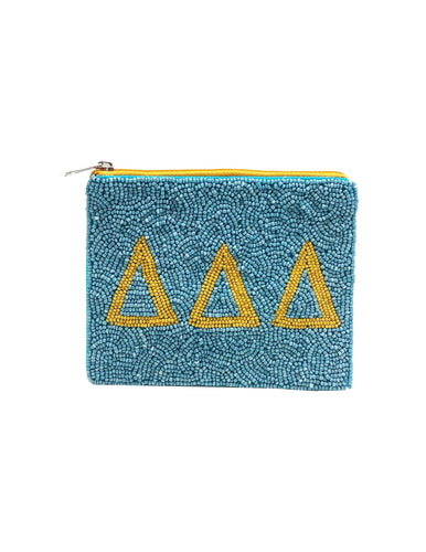 Pizzazz, Inc. - DELTA DELTA DELTA BEADED POUCH