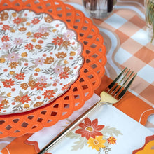 Gatherings by Curated Paperie - Orange Basketweave Dinner Plates