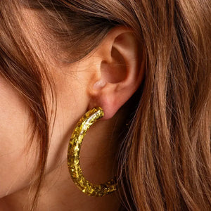 Taylor Elliott Designs - Confetti Hoop Earrings - Assorted Colors - Each: Colorful