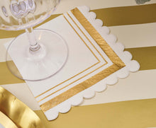 Sophistiplate - Cocktail Napkin Gold & White/20 pkg