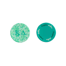 Over The Moon Greek - Sorority Reversible Sided Acrylic Floral Coaster: Pi Beta Phi